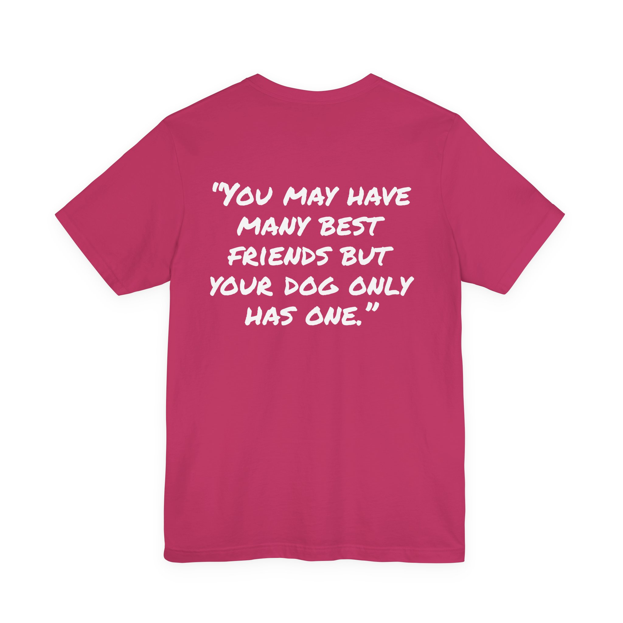 T‑Shirt — “You may have many best friends but your dog only has one.” Pet Lover Tee - Image 38