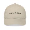 Phoeby Embroidered Organic Baseball Cap – Minimal Logo Dad Hat