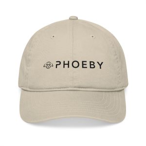 Phoeby Embroidered Organic Baseball Cap – Minimal Logo Dad Hat